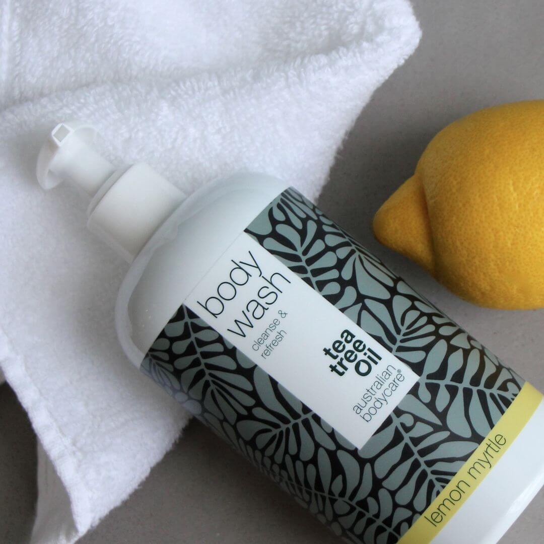 4 za cenu 3 Tea Tree Body Wash 500 ml Lemon Myrtle — výhodná nabídka - Balení 4 Tělových mycích prostředků (500 ml): Tea Tree Oil Lemon Myrtle