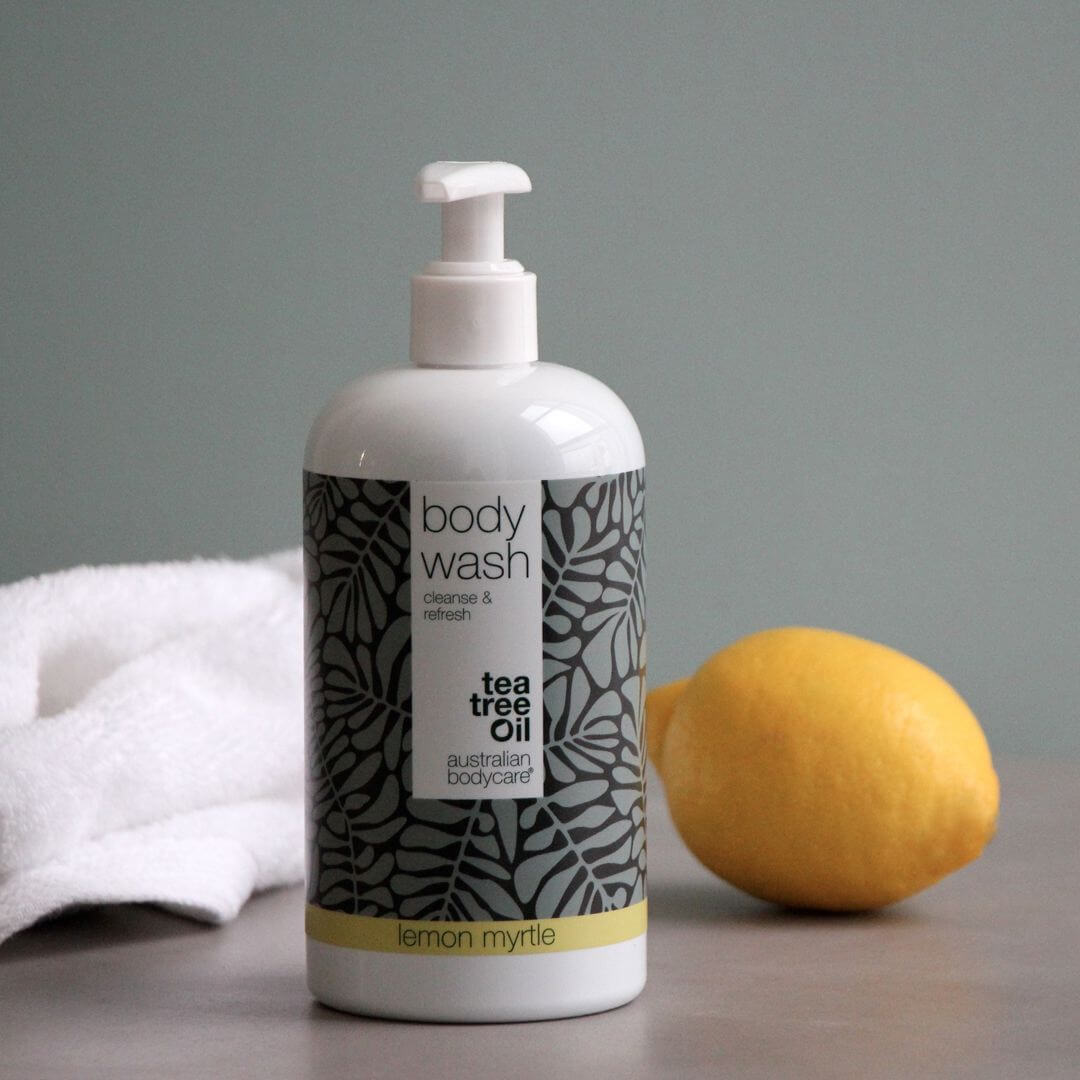 4 za cenu 3 Tea Tree Body Wash 500 ml Lemon Myrtle — výhodná nabídka - Balení 4 Tělových mycích prostředků (500 ml): Tea Tree Oil Lemon Myrtle