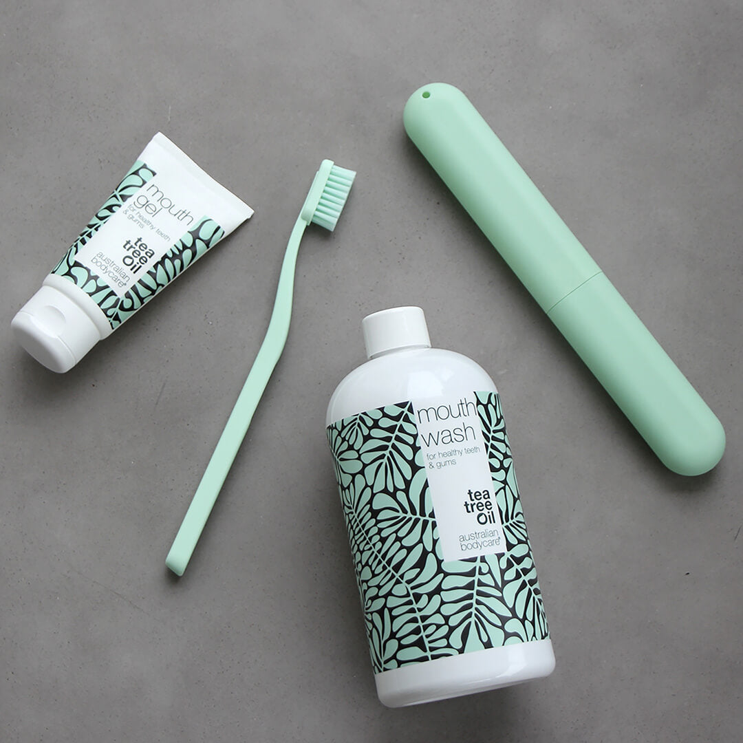 Startovací sada - 5 produktů na ústní hygienu - Startovací sada pro správnou ústní hygienu a péči při parodontálních onemocněních a plísní