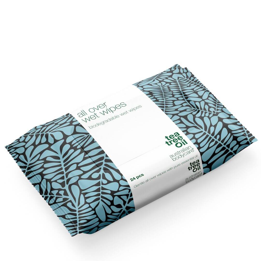 Vlhčené ubrousky s Tea Tree olejem (24 ks.) - Účinně čistí a osvěžují pokožku těla