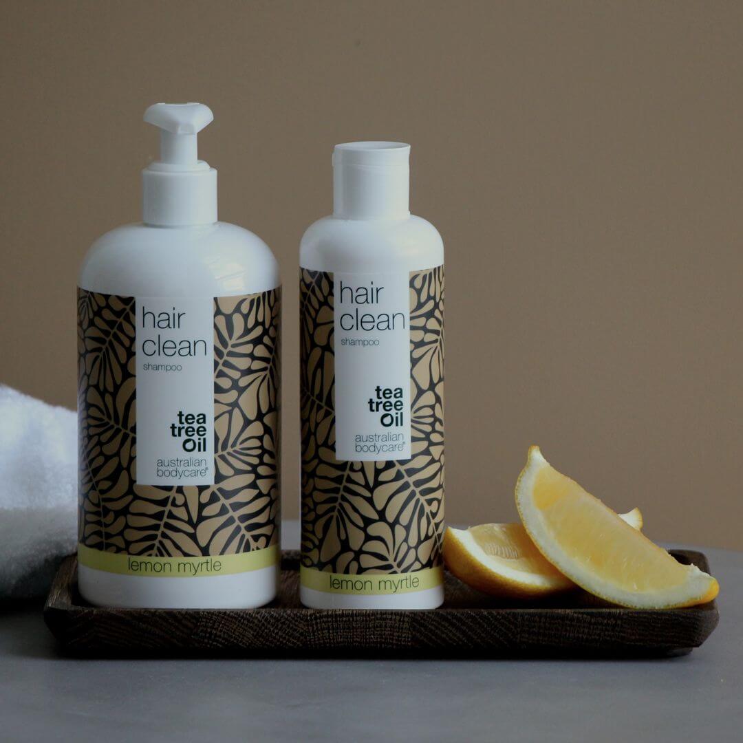 4 Tea Tree šampony 500 ml Lemon Myrtle za cenu 3 — výhodný balíček - Balení 4 šamponů (500 ml): Tea Tree Oil a Lemon Myrtle