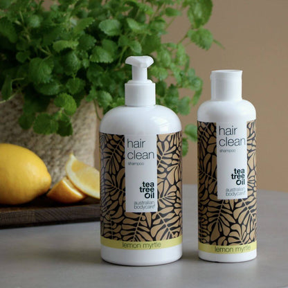 4 Tea Tree šampony 500 ml Lemon Myrtle za cenu 3 — výhodný balíček - Balení 4 šamponů (500 ml): Tea Tree Oil a Lemon Myrtle
