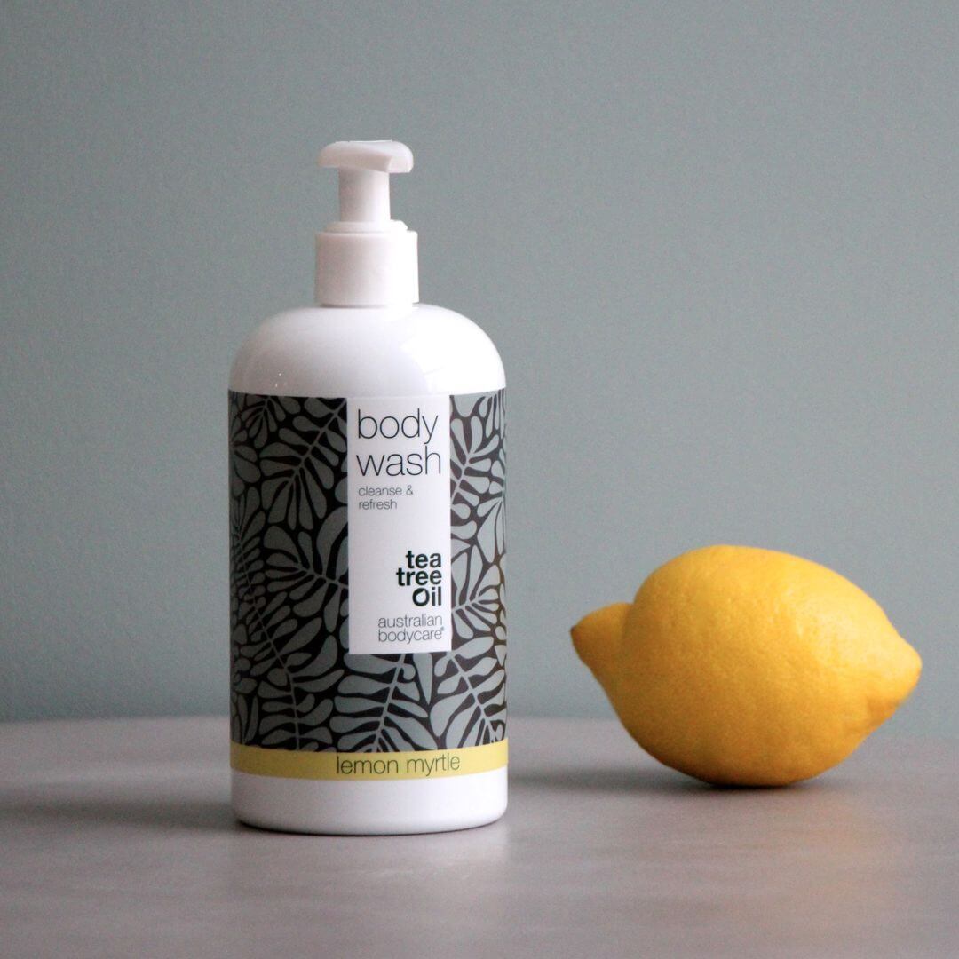 4 za cenu 3 Tea Tree Body Wash 500 ml Lemon Myrtle — výhodná nabídka - Balení 4 Tělových mycích prostředků (500 ml): Tea Tree Oil Lemon Myrtle