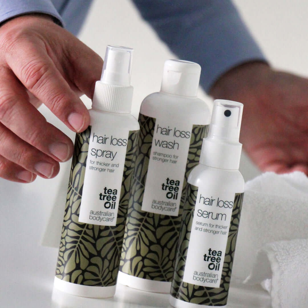 4 produkty na vypadávání a řídnutí vlasů — Produkty proti vypadávání vlasů s biotinem, Tea Tree olejem a Capilia Longa
