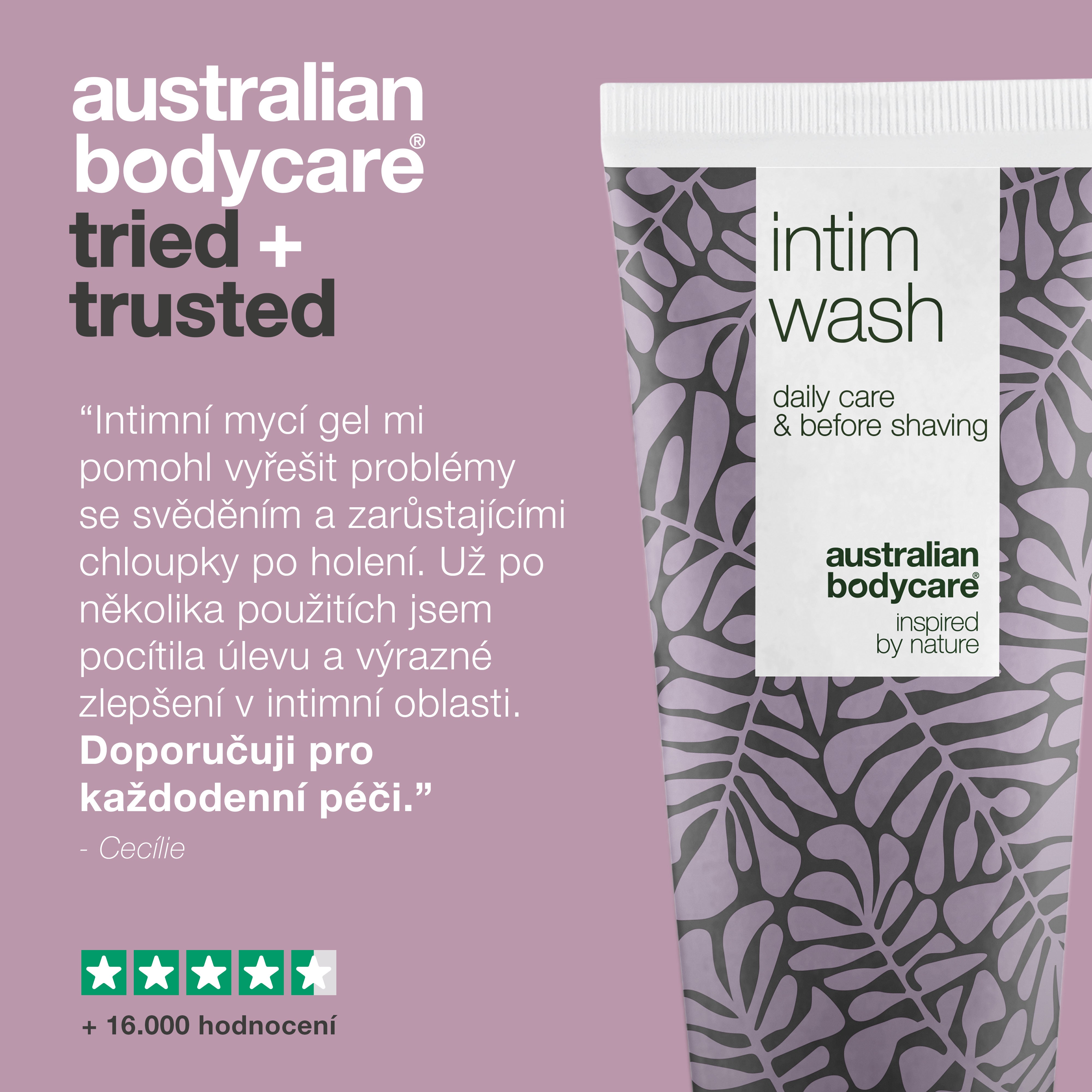 Płyn do higieny intymnej przeciwdziałający nieprzyjemnemu zapachowi i swędzeniu — codzienny płyn do higieny intymnej zawierający naturalne składniki łagodzące nieprzyjemny zapach, swędzenie i podrażnienia. Odpowiedni zarówno dla mężczyzn, jak i kobiet.