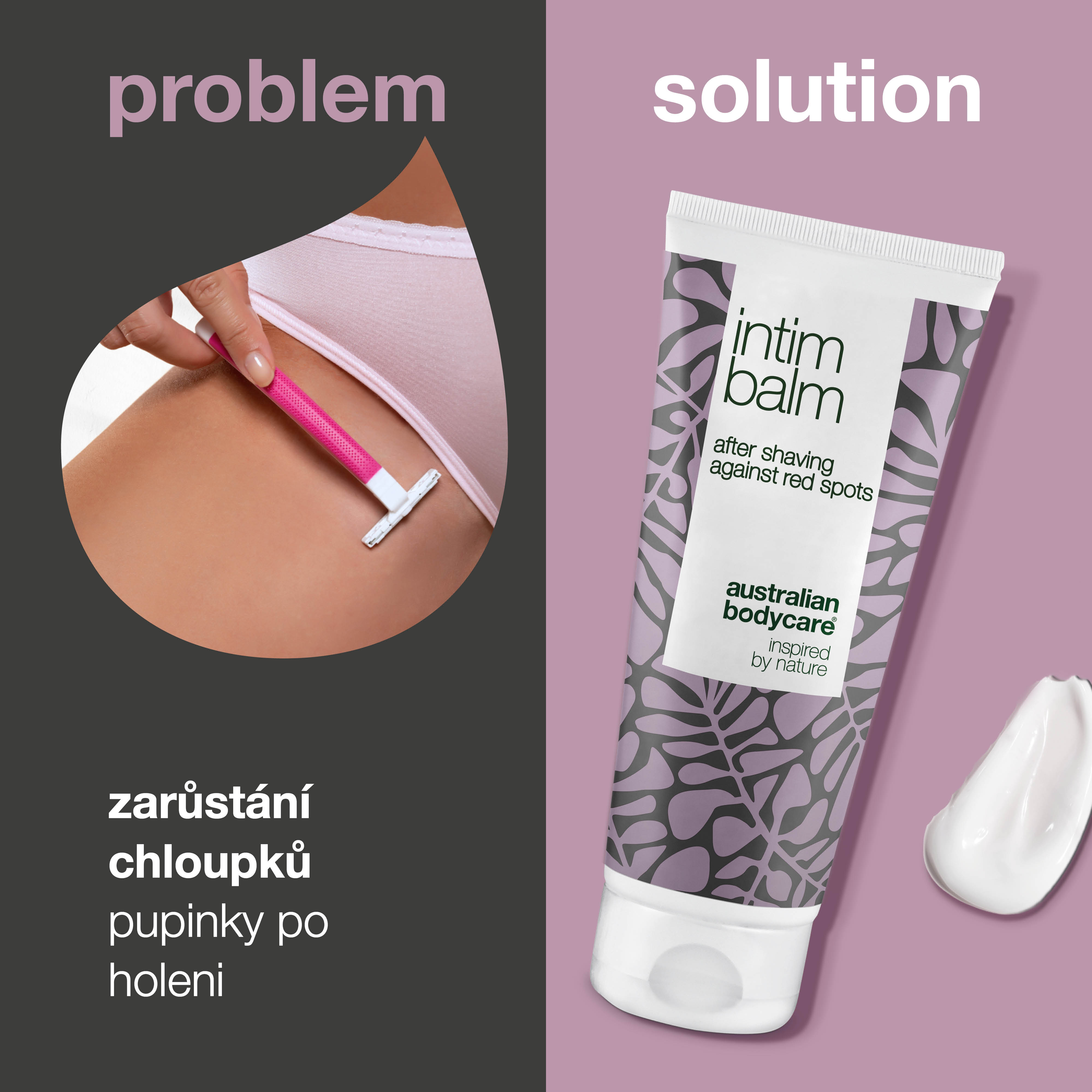 Balsam po goleniu do okolic intymnych na oparzenia brzytwą, wrastające włoski i pryszcze po goleniu - Balsam po goleniu do usuwania owłosienia łonowego łagodzi skórę, zapobiegając pierzchnięciu, zaczerwienieniom i podrażnieniom.