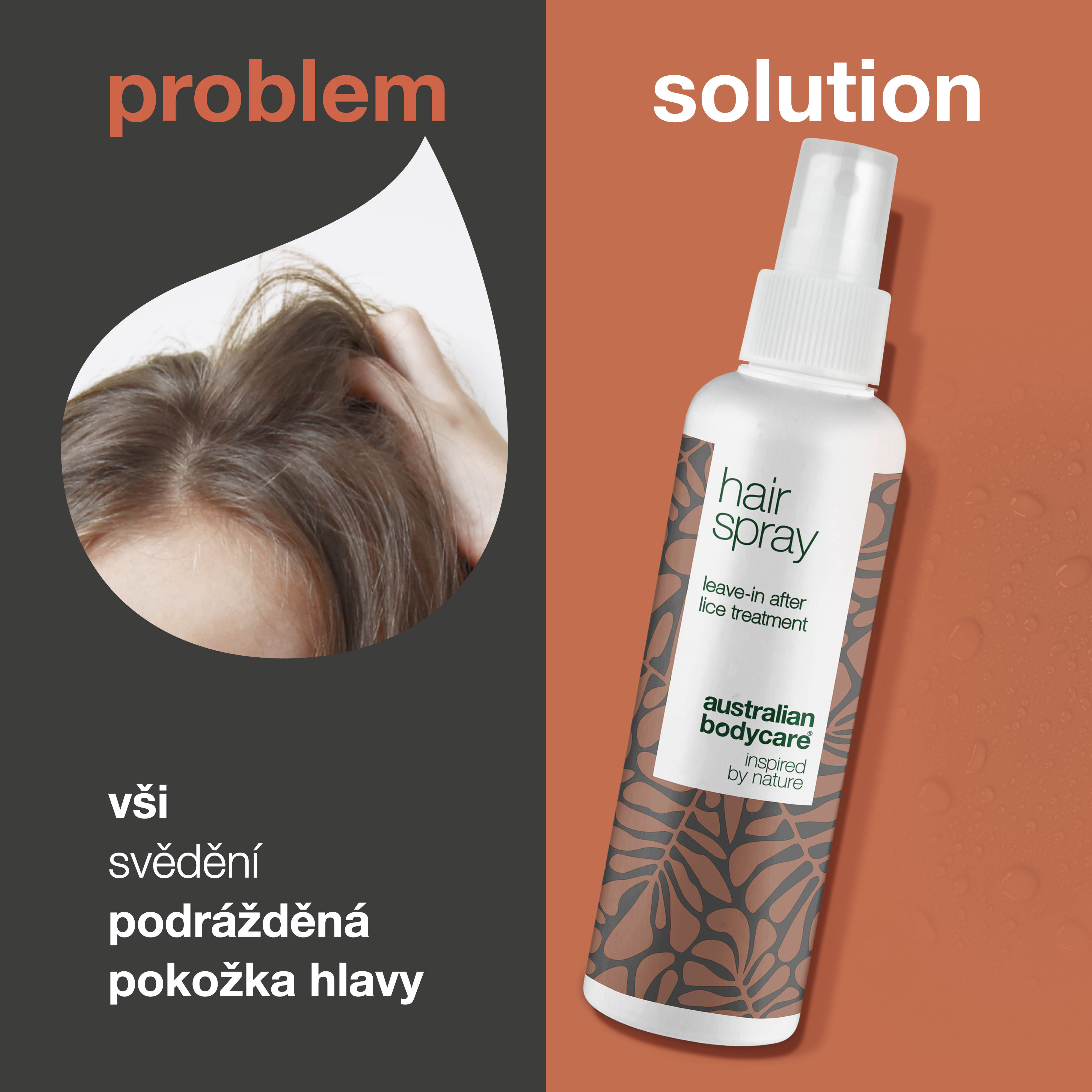 Spray przeciw wszom do włosów i skóry głowy - Spray do włosów zapobiegający wszom po zabiegu