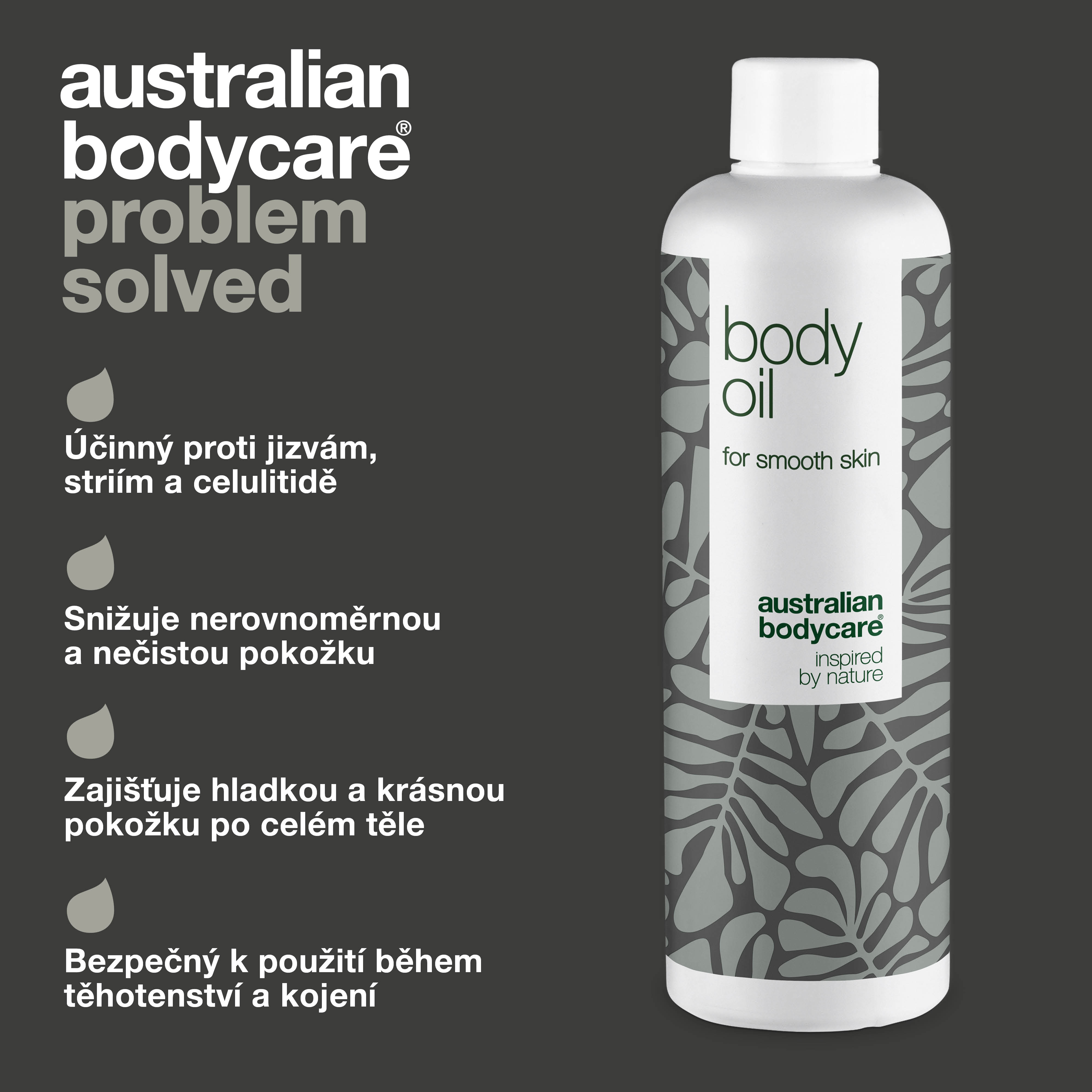 Body Oil – Snižuje strie, jizvy a pigmentové skvrny — Body Oil snižuje strie, jizvy a pigmentové skvrny. Obsahuje mandlový olej, skvalan a vitamín E pro hydratovanou a jemnou pokožku.