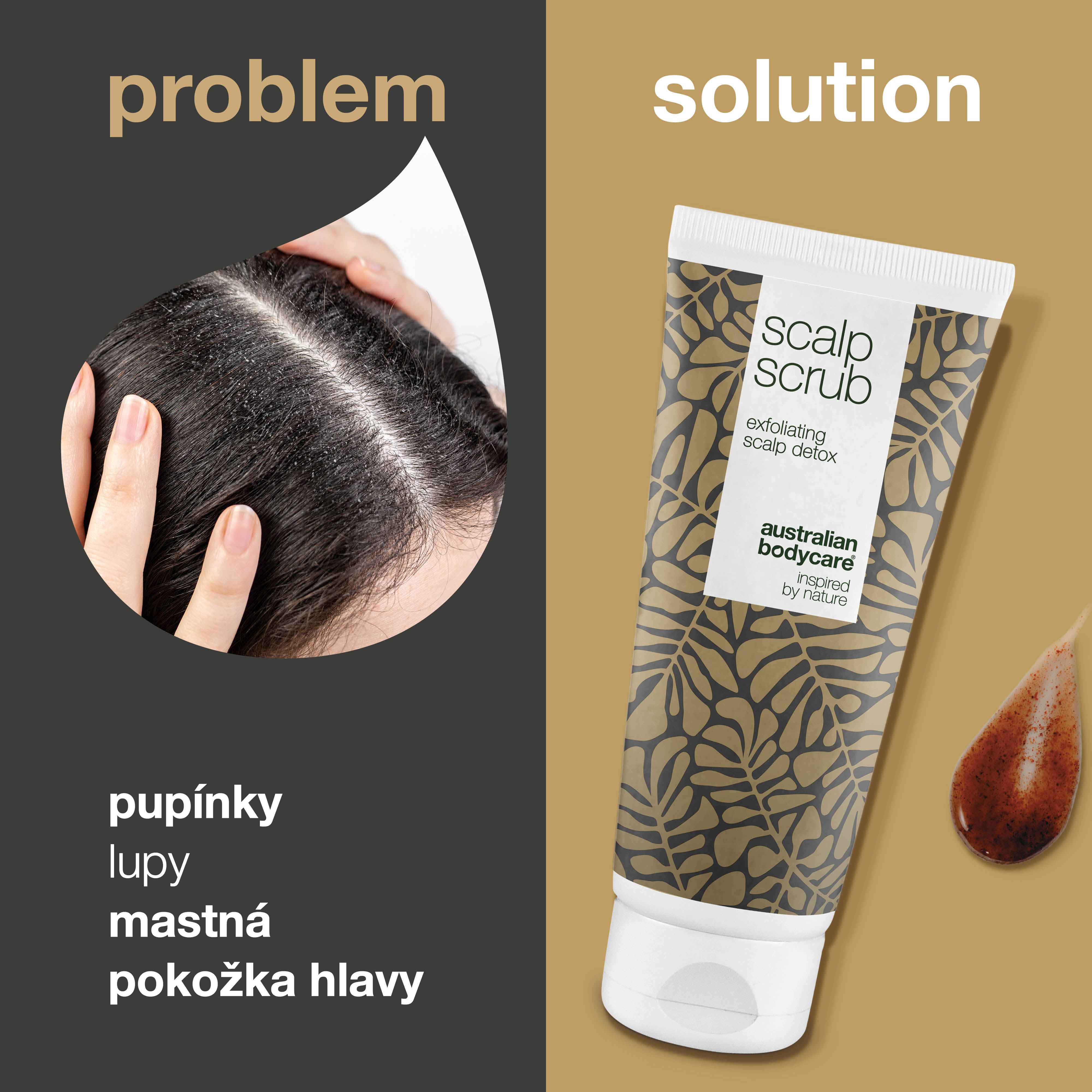 Złuszczacz skóry głowy: Złuszczacz na pryszcze, łupież, suchą lub tłustą skórę głowy