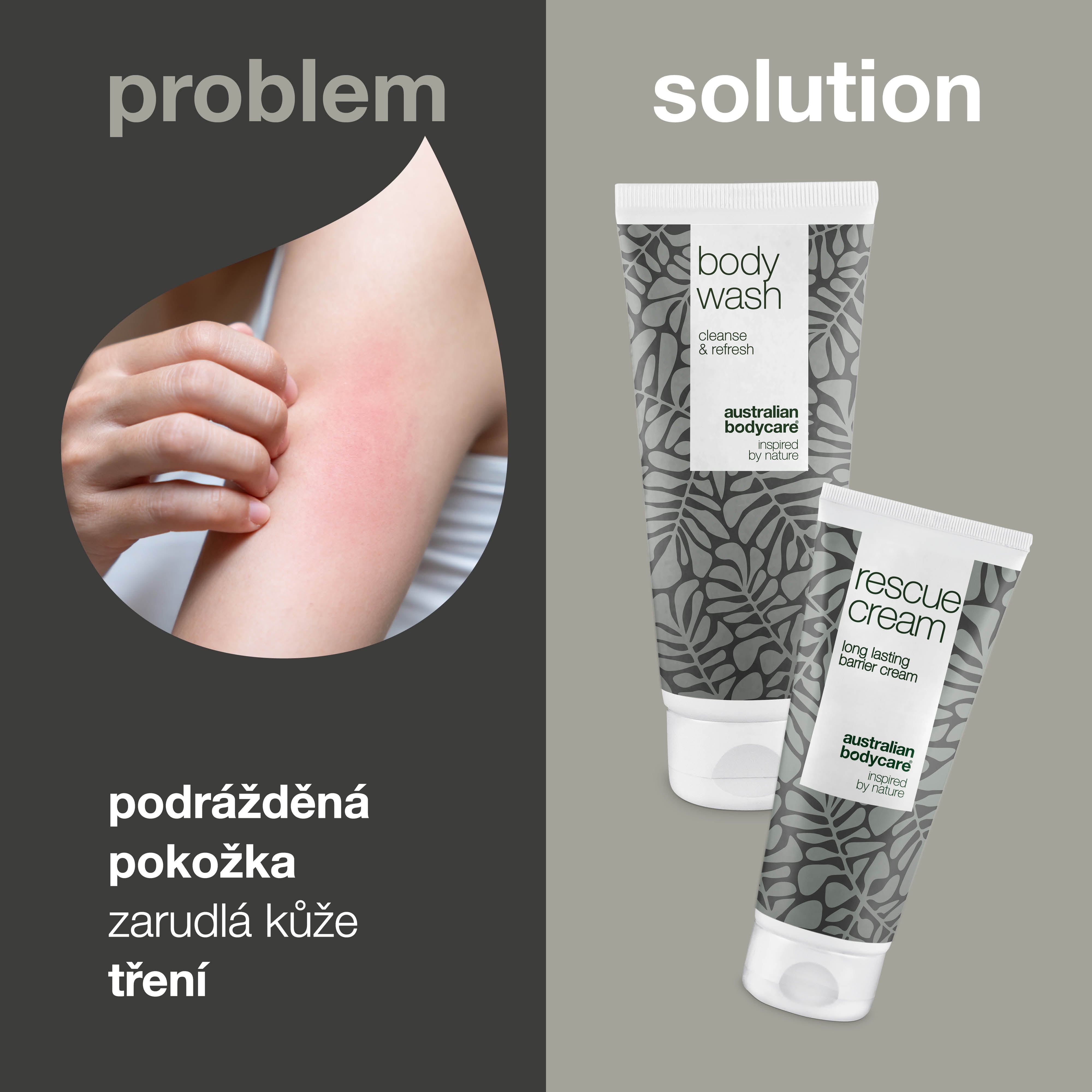 Sada pro péči při proleženinách, bércových vředech a intertrigu — pro péči a ochranu zarudlé, obnažené a poškozené pokožky.