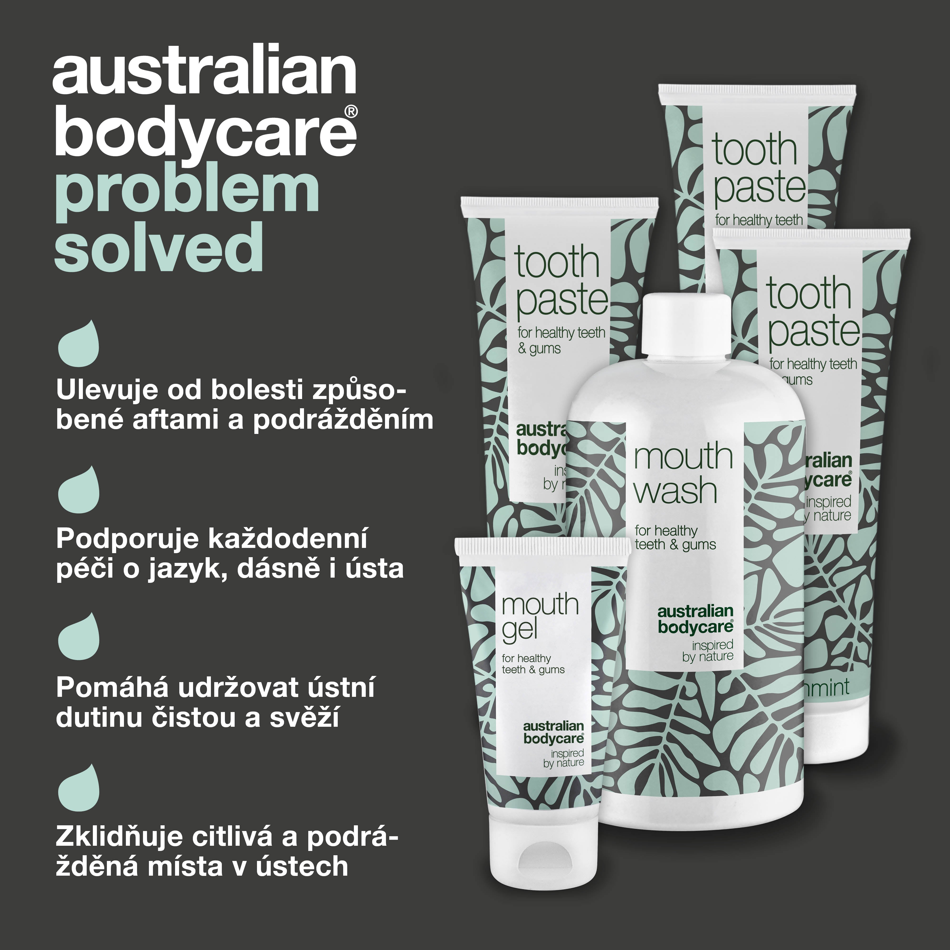 Zestaw na pęcherze na język lub usta — 5 produktów do codziennej pielęgnacji ran jamy ustnej lub języka