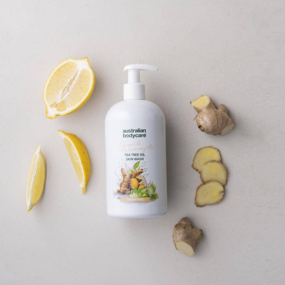 Profesionální pleťový gel Ginger & Lemon — Profesionální tělový gel s Tea Tree Oil a zázvorem