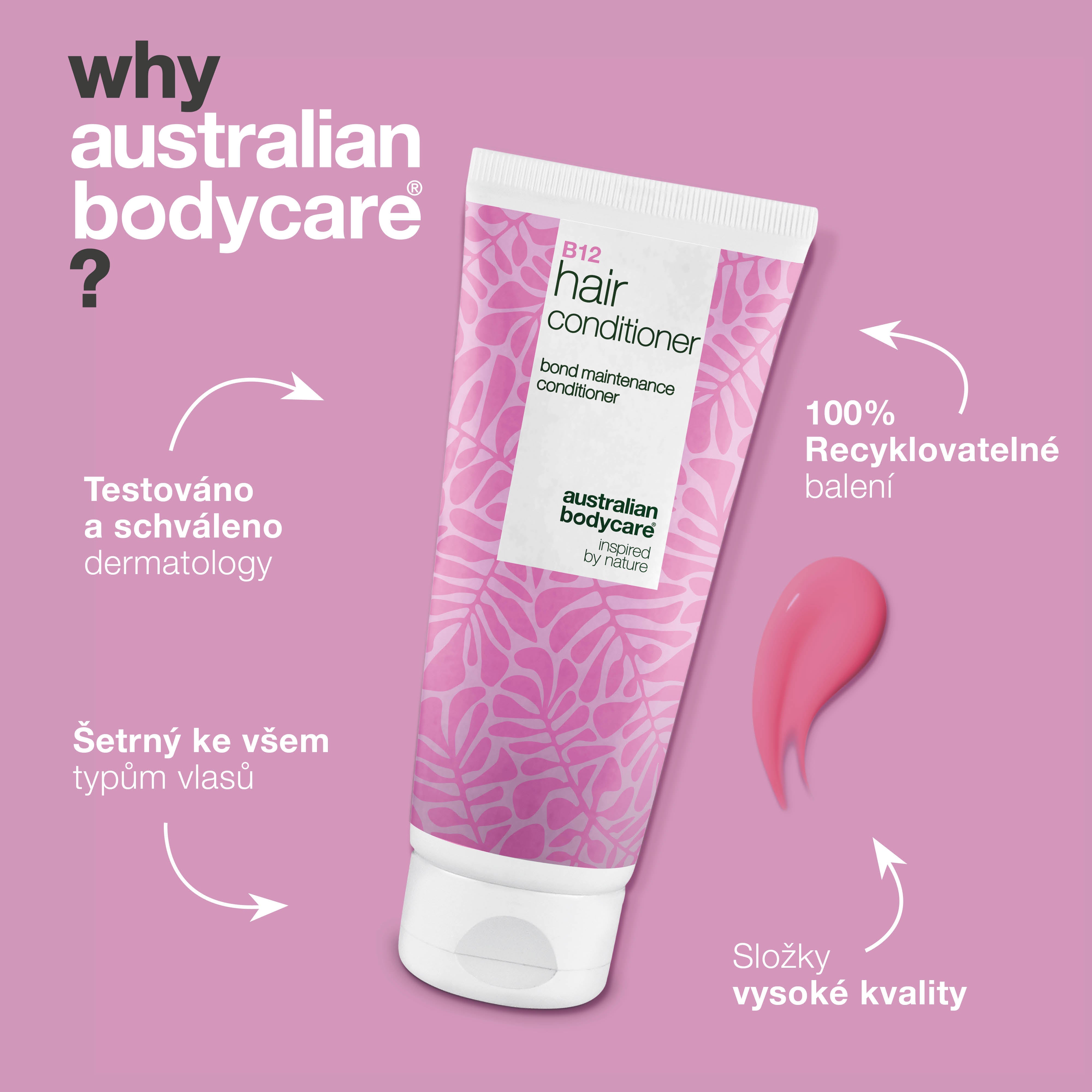 Kondicionér Vitamin B12 s bond efektem – posiluje a opravuje suché, poškozené vlasy