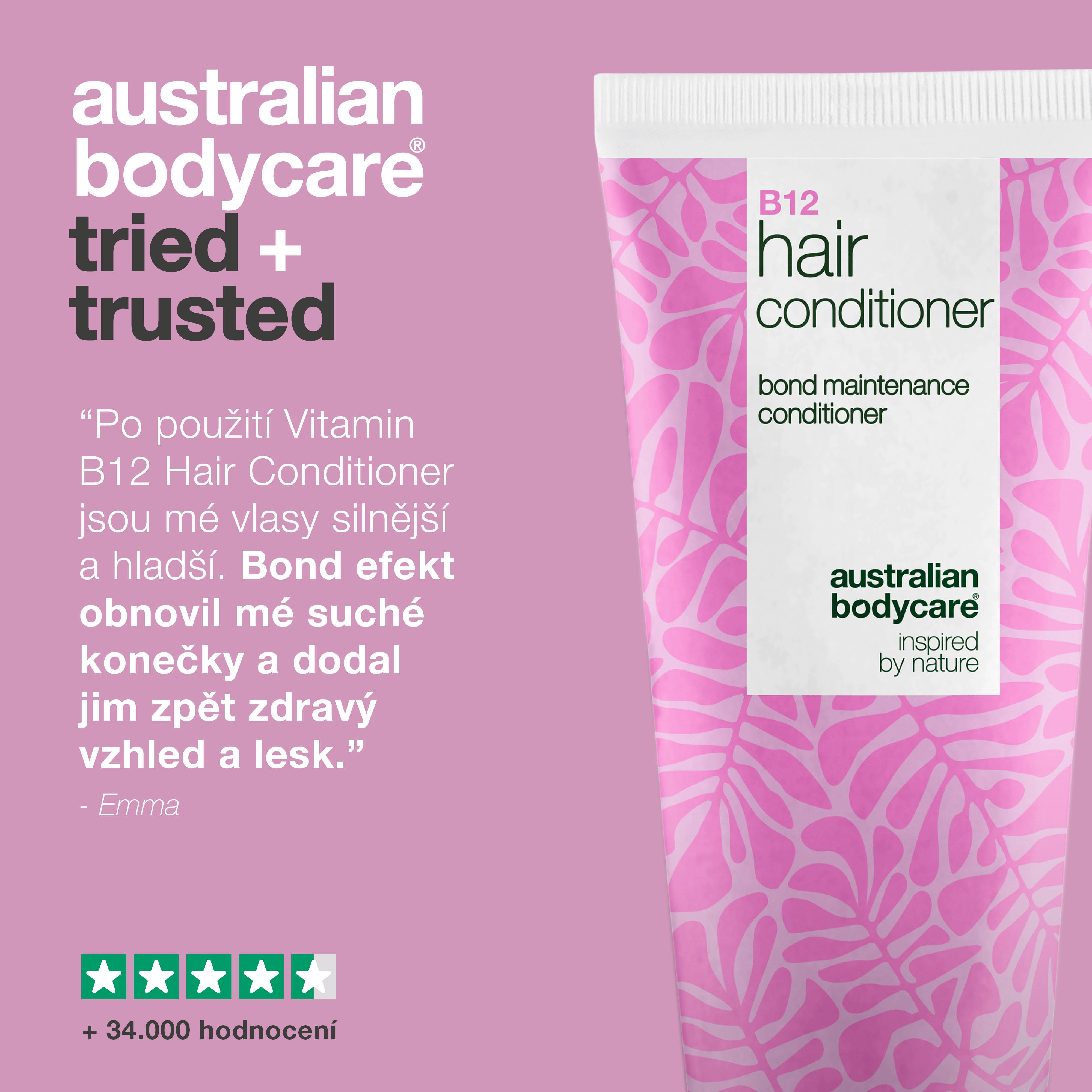 Kondicionér Vitamin B12 s bond efektem – posiluje a opravuje suché, poškozené vlasy
