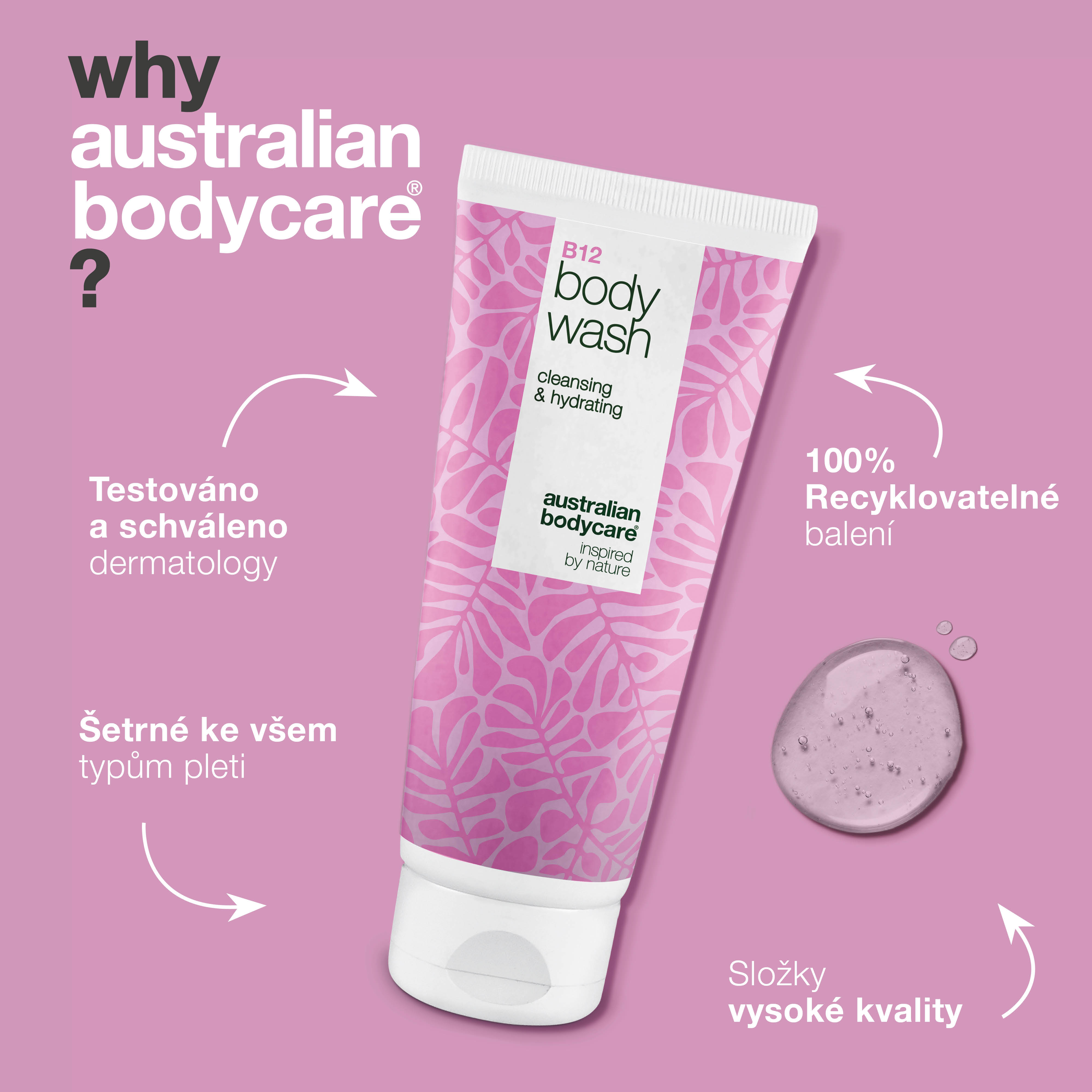 Płyn do kąpieli z B12 – Codzienne nawilżenie i odżywienie – B12 Body Wash – codzienna pielęgnacja, która oczyszcza, łagodzi i głęboko nawilża skórę.