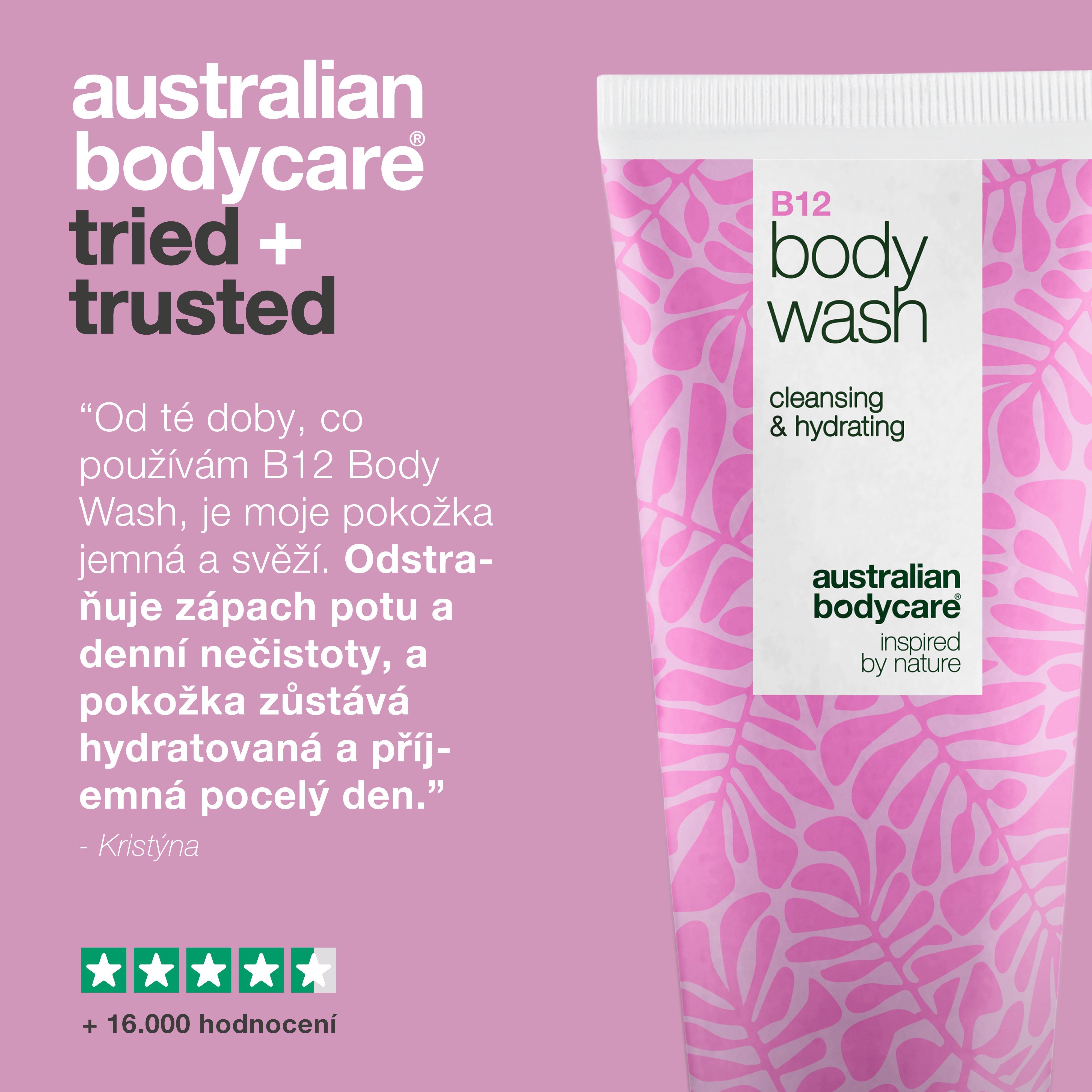 Płyn do kąpieli z B12 – Codzienne nawilżenie i odżywienie – B12 Body Wash – codzienna pielęgnacja, która oczyszcza, łagodzi i głęboko nawilża skórę.