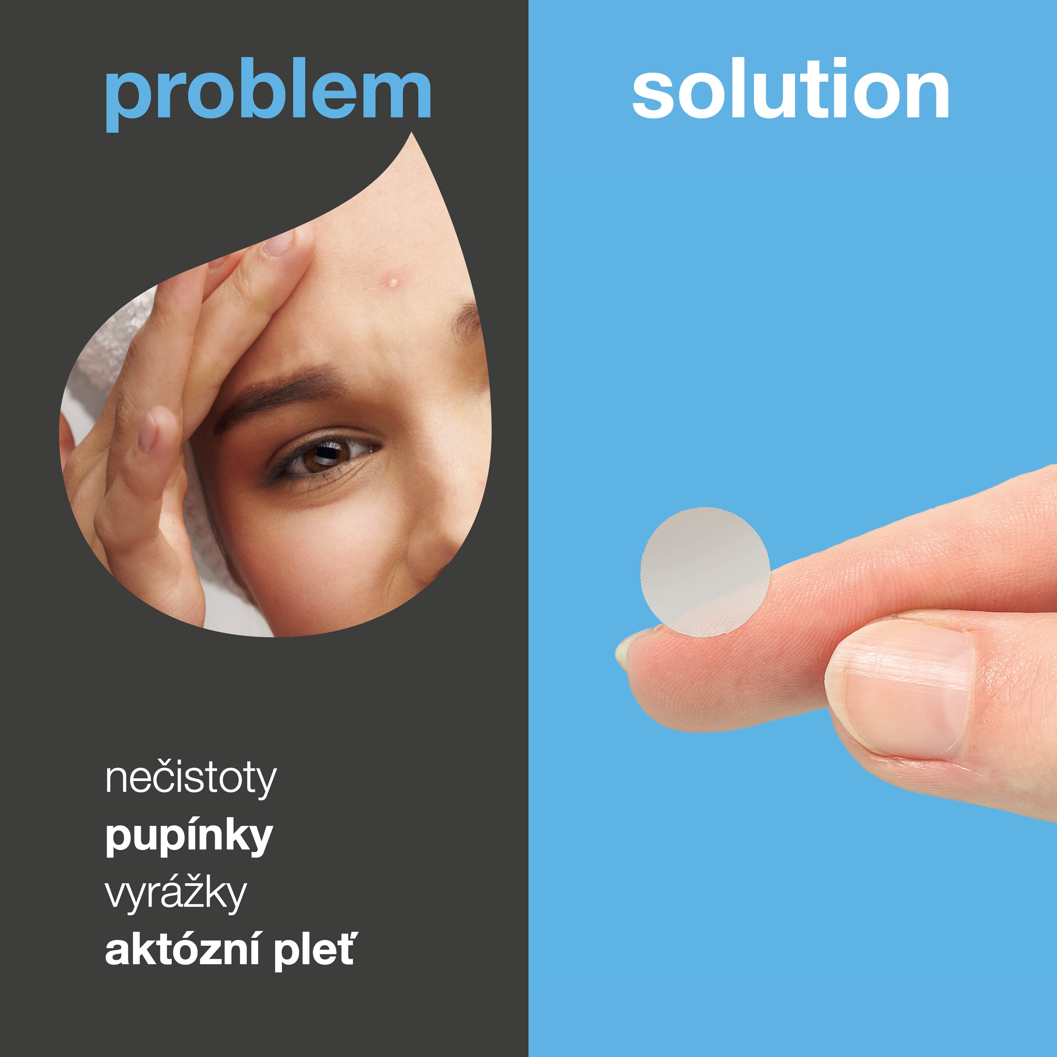 Náplasti proti zarudnutí, zánětům a nedokonalostem pleti. S kyselina salicylová, extraktem z Camellia Sinensis a kyselinou hyaluronovou.