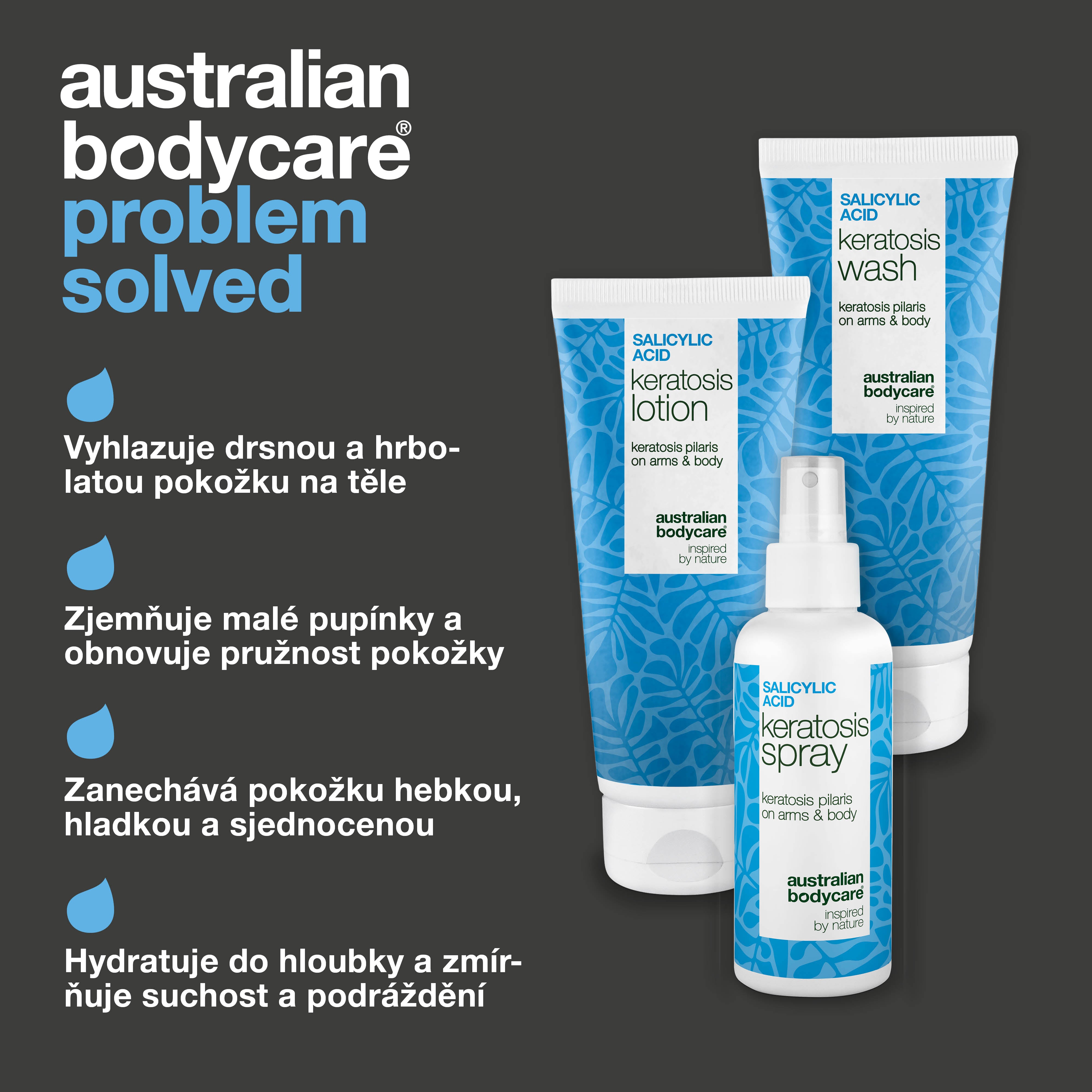 Balíček na Keratosis Pilaris – Vyhlazuje drsnou pokožku — Tělová péče proti Keratosis Pilaris redukuje suchou, hrubou kůži. Pomáhá při kuřecí kůži a nerovné textuře.