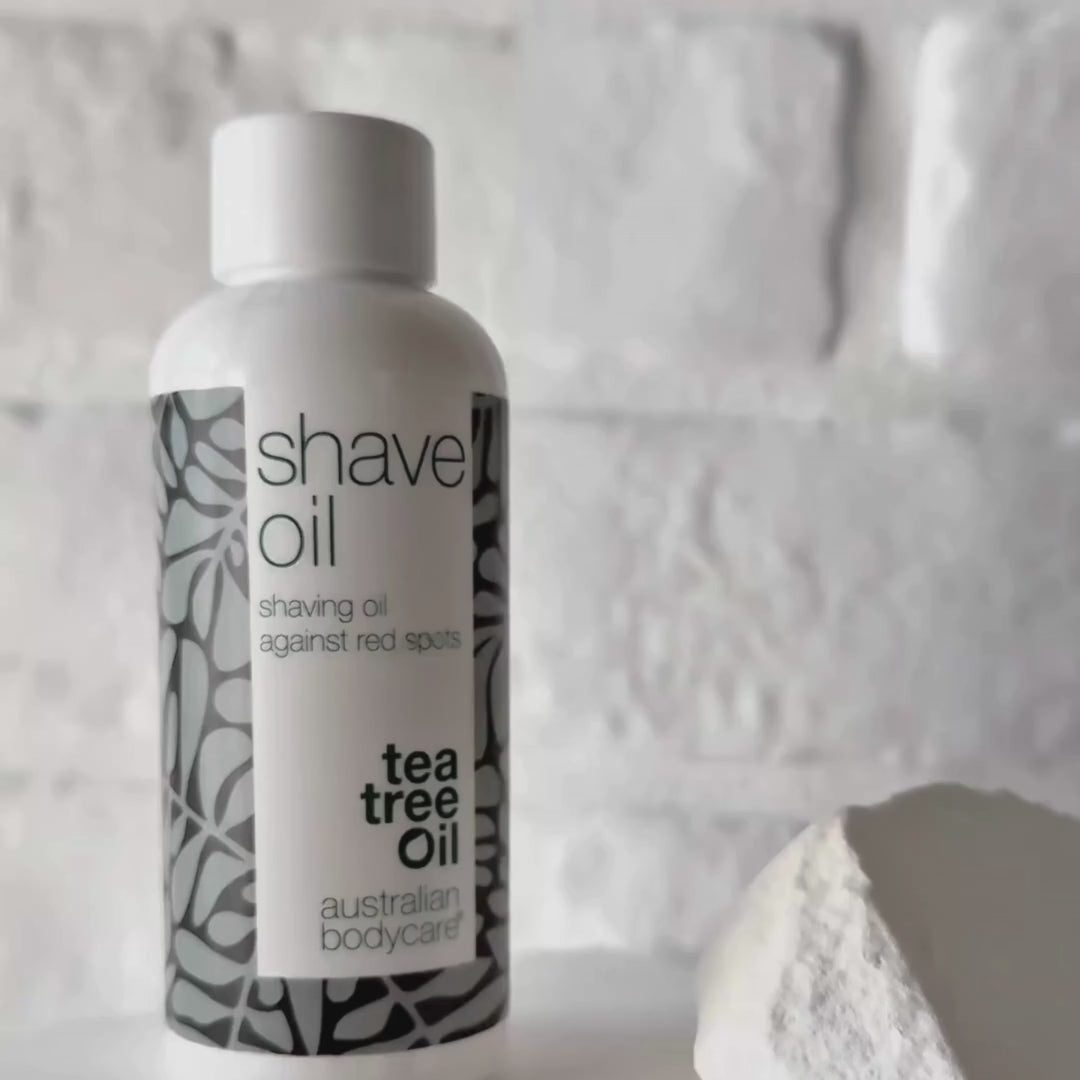 Olej na holení proti červeným pupínkům a zarůstajícím chloupkům – snižuje podráždění a zarudnutí – Australian Bodycare