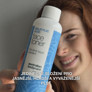 Peeling s kyselinou salicylovou na akné a rozšířené póry — Tonikum s kyselinou salicylovou čistí póry, redukuje akné a lesk. Vhodné pro každodenní použití na problematickou pleť.