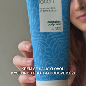 Tělové mléko na keratosis pilaris a hrubou pokožku — Tělové mléko na keratosis pilaris. Zjemňuje pokožku díky kyselina salicylová, niacinamidu a zinku.
