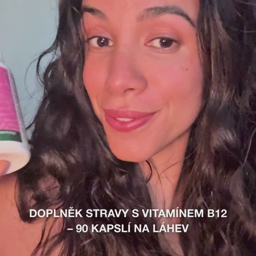 Vitamin B12 doplněk stravy – 90 veganských kapslí po 1000 µg pro energii a imunitu – Australian Bodycare