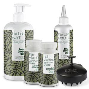Kompletní balíček proti vypadávání vlasů s produkty XL - 5 produktů pro každodenní péči při vypadávání vlasů, jemných a řídkých vlasech