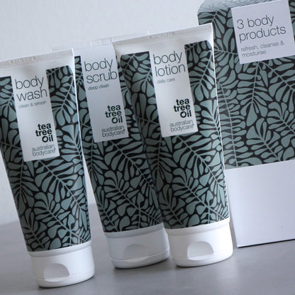 Sada pro tělový peeling - 3 produkty, které snižují tvorbu kožního mazu a pupínků