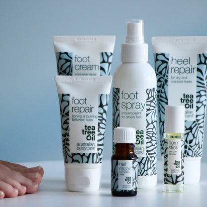 Gel na nohy s Tea Tree olejem - Zklidňující gel pro odstranění zarudnutí a svědění mezi prsty na nohou