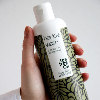 Šampon proti vypadávání vlasů s biotinem a Capilia Longa -  Tea Tree šampon proti vypadávání a řídnutí vlasů