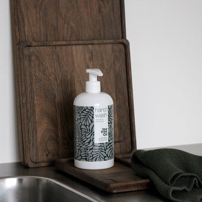Mýdlo na ruce s Tea Tree olejem pro každodenní použití - Tekuté mýdlo na ruce účinně odstraňuje bakterie a nečistoty