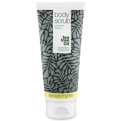 Tělový peeling pro aknózní pokožku - Hloubkově čisticí peeling se 100% přírodním Tea Tree olejem, proti černým tečkám a rozšířeným pórům