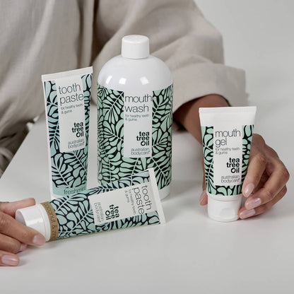 Zubní pasta s Tea Tree olejem - Pro správnou ústní hygienu a péči při aftech a problémech v ústní dutině