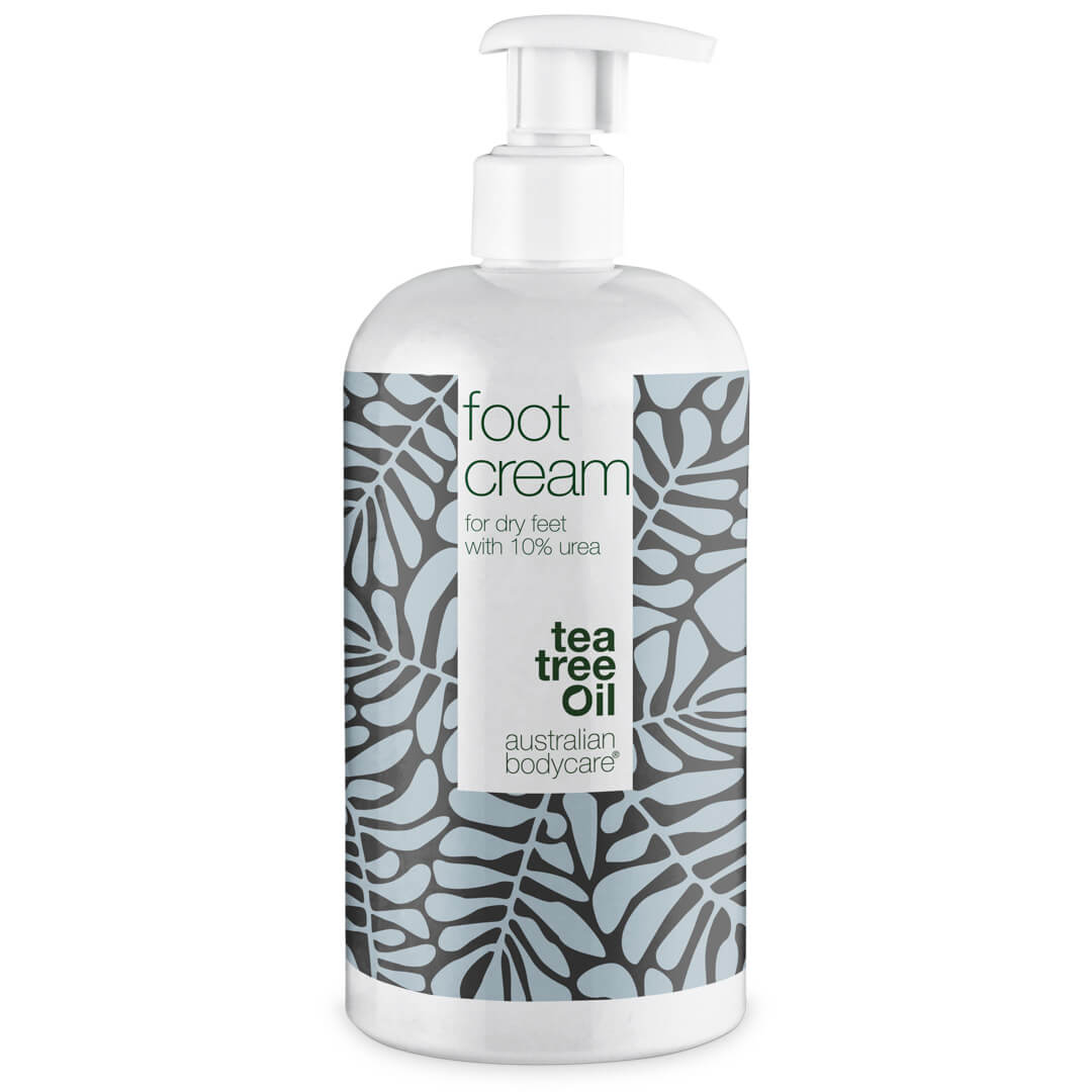 Krém na nohy 10% urea - Vyživující krém na nohy se 100% přírodním Tea Tree olejem